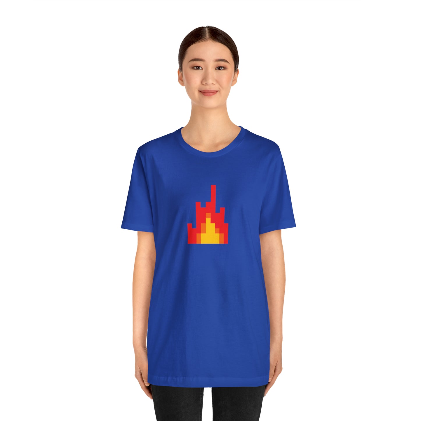 Fire shirt with 8-Bit Fire Graphic Trendy Teens