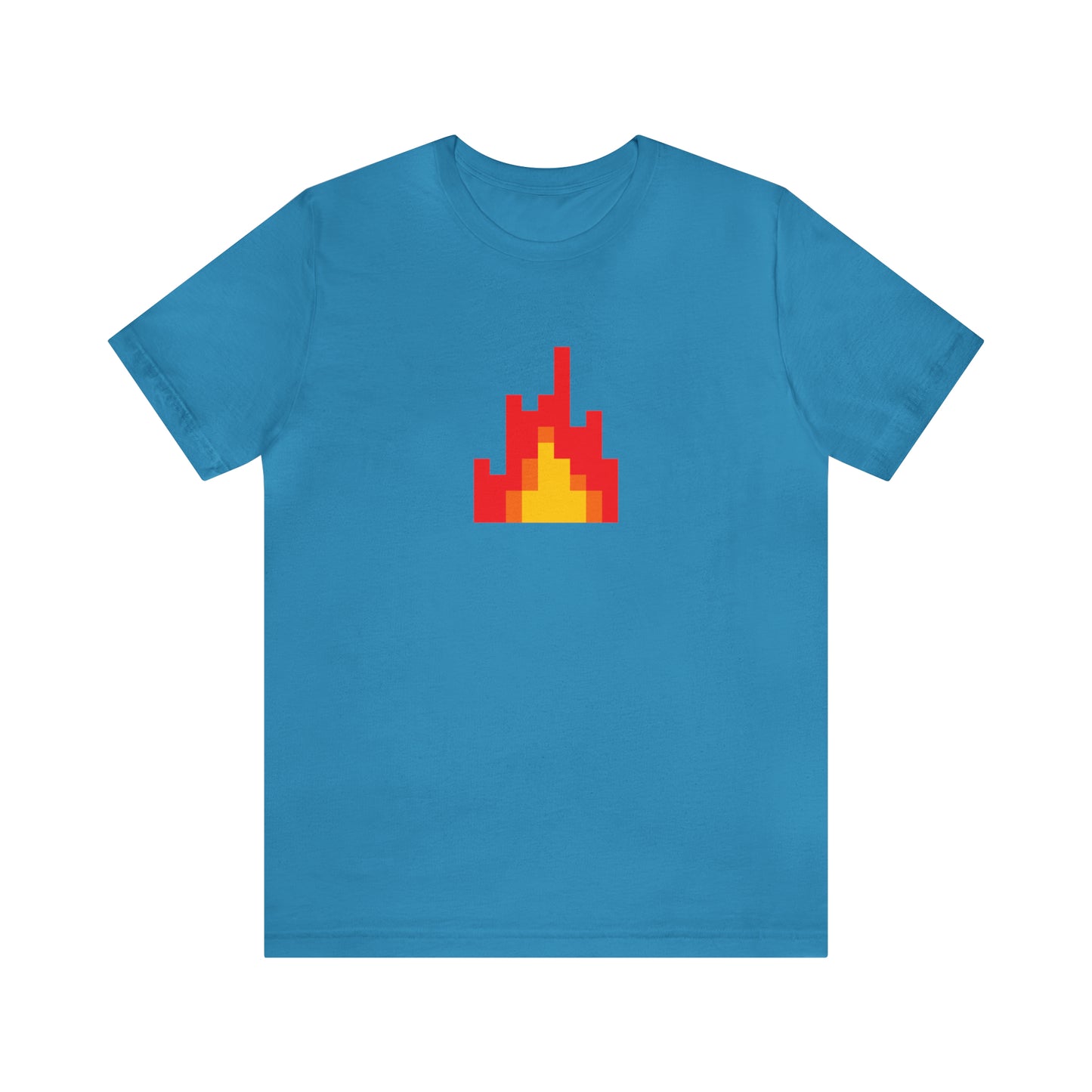 Fire shirt with 8-Bit Fire Graphic Trendy Teens